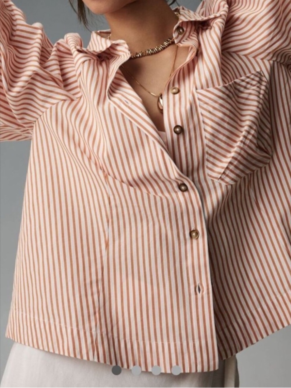 Maeve/Anthro | Zooey bubble sleeve button down